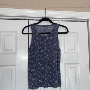 over sized tank AEO flower print